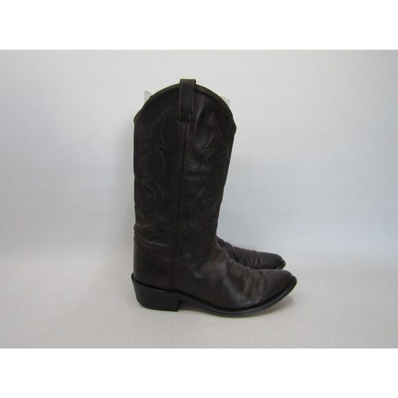 Mens Size 10 D Brown Leather Cowboy Western Boots main image 9